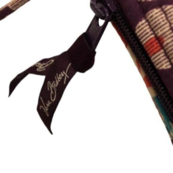 Vera Bradley Purple Green Print Mini Casual Everyday Bag - Picture 8 of 8